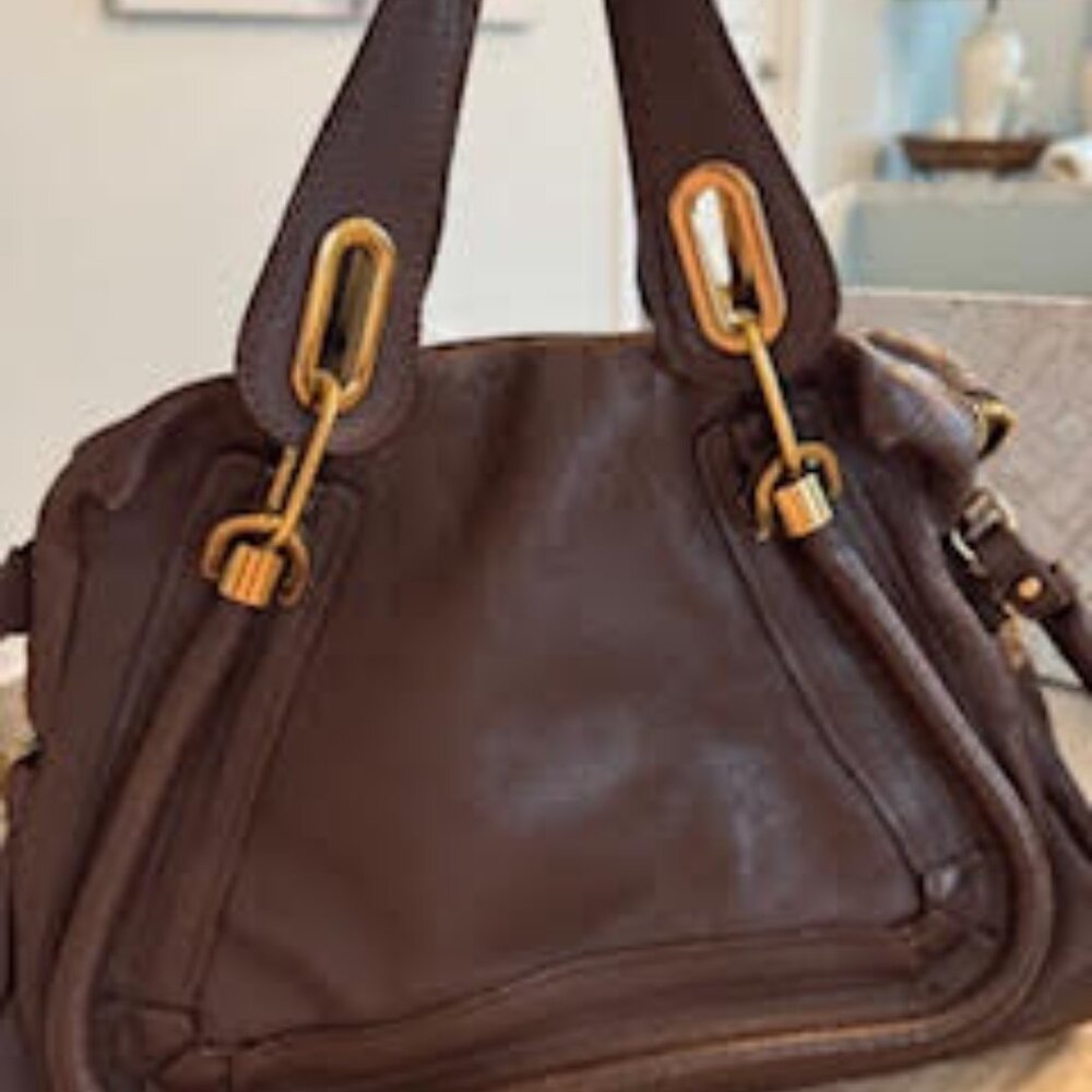 Cloe Paraty Pebbled Leather Bag medium